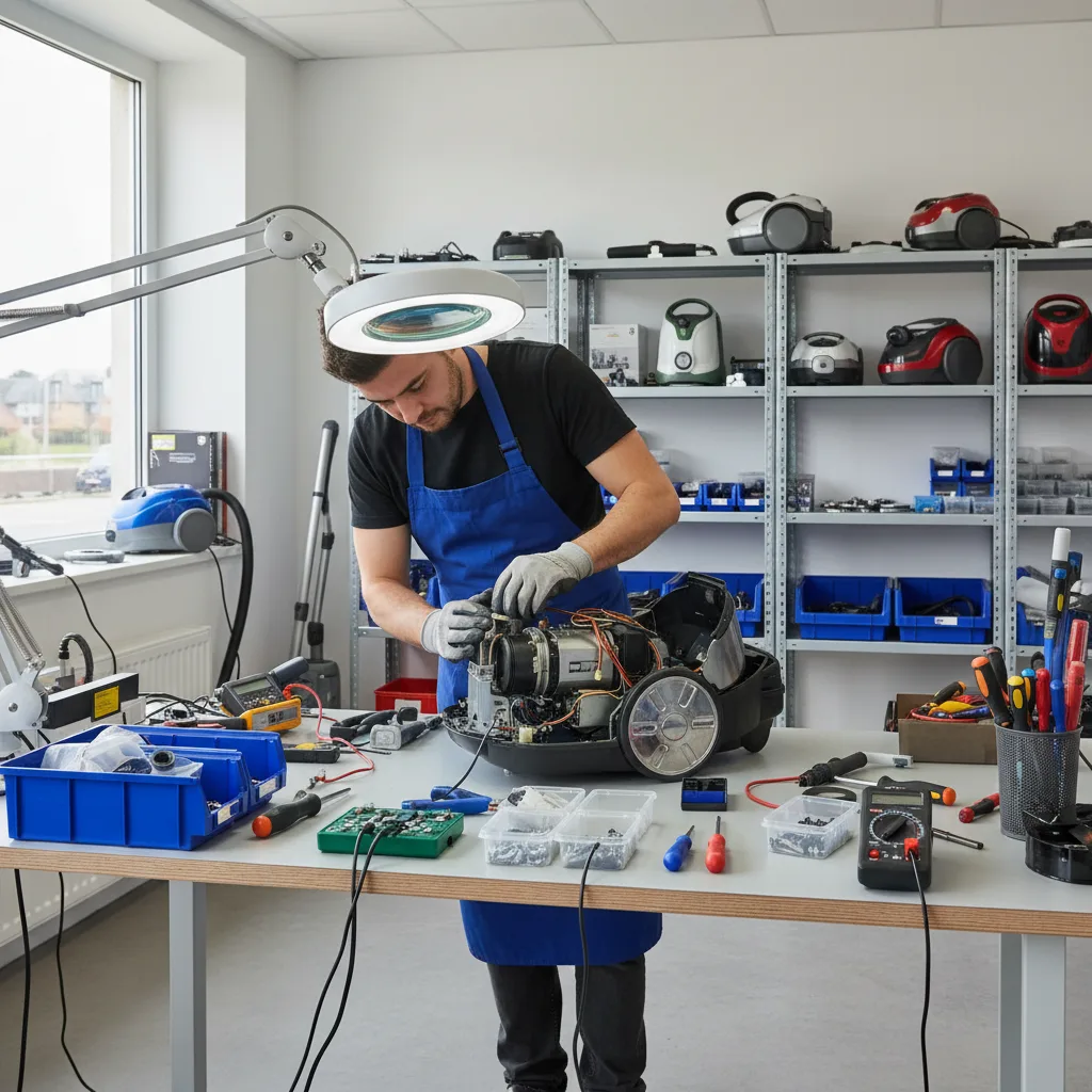 Vacuum cleaner repair in workshop in Verteuil-sur-Charente